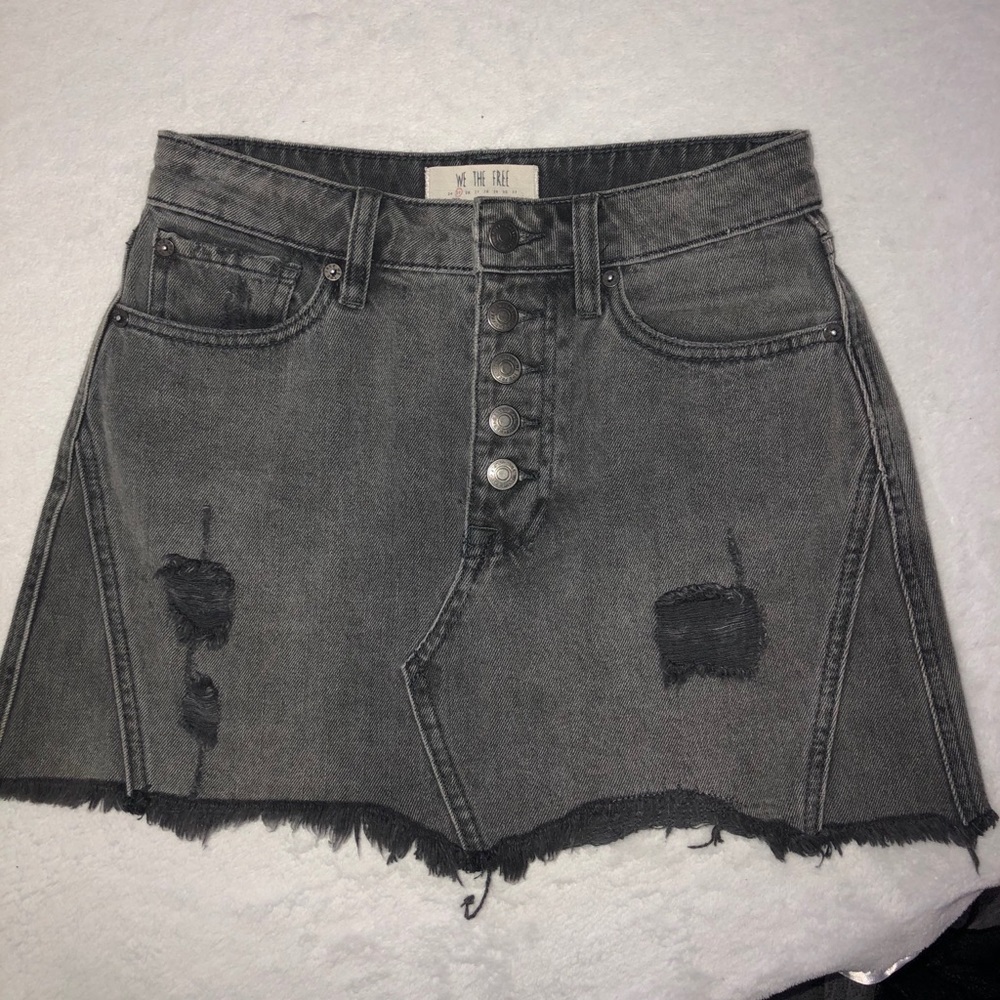 Free People denim skirt- Dark Grey size 25